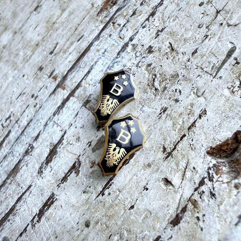 Vintage National Beta Club Lapel Pins Set of 2 Gold Tone Academic‎ Award Pins